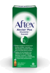 Kuva Aftex Bioadhesive Rauhoittava Suuvesi 120 ml