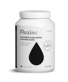 Kuva Apteq Fluzinc salmiakki 72 tabl