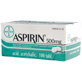 Kuva ASPIRIN 500 mg 100 fol tabl