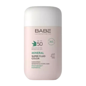 Kuva Babe Mineral Sunscreen Super Fluid Color 50 SPF sävyttävä aurinkovoide 50 ml