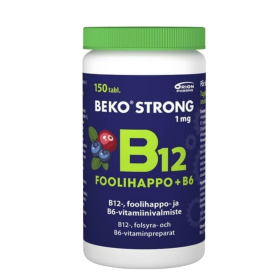 Kuva Beko Strong B12+fooli+B6 mustikka-karpalo 150 purutabl