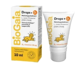 Kuva BioGaia Protectis BABY+D3 10 ml + 10 ml TUPLAPAKKAUS