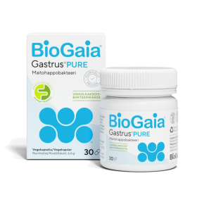 Kuva BioGaia Gastrus Pure maitohappobakteerivalmiste 30 kaps