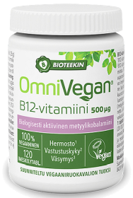 Kuva Bioteekki Vegan B12-vitamiini 500 mikrog. tabletti 120 kpl