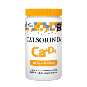 Kuva Calsorin 500 mg + D3 10 mikrog 100 tabl