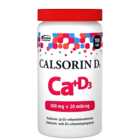 Kuva Calsorin 500mg + D3 20mcg 100 tabl
