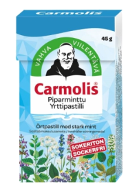 Kuva Carmolis Piparminttu Yrttipastilli 45 g