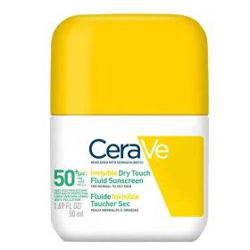 Kuva Cerave Invisible Dry Touch Fluid Sunscreen SPF50+ aurinkovoide kasvoille 50ml