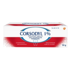 Kuva CORSODYL 1 % 50 g geeli suuonteloon