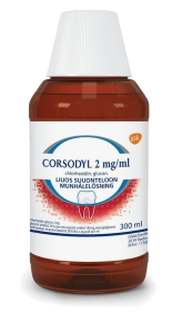 Kuva CORSODYL 2 mg/ml 300 ml liuos suuonteloon