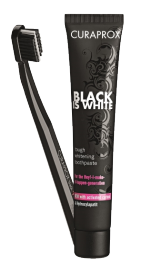 Kuva Curaprox Black is White hammastahna 90 ml + hammasharja