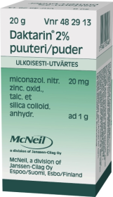 Kuva DAKTARIN 2 % 20 g puuteri