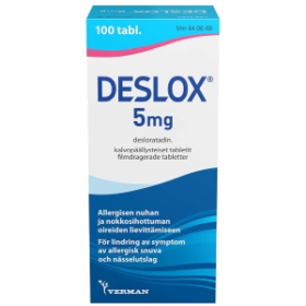 Kuva DESLOX 5 mg 100 fol tabl, kalvopääll