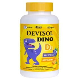 Kuva Devisol Dino Mustikka-appelsiini 15mg 120tabl