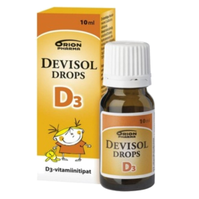 Kuva Devisol drops D3 tipat 10 ml