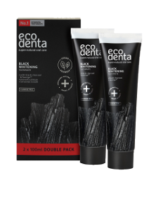 Kuva Ecodenta Extra Black Whitening  Charcoal Double Pack 2x100ml