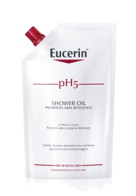 Kuva Eucerin pH5 Shower Oil täyttö, hajustettu, 400 ml