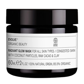 Kuva Evolve Organic Beauty Radiant Glow 2-in-1 Mask Scrub Kasvonaamio 60 ml