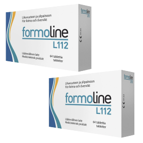 Kuva Formoline L112 500 mg painonhallintaan tarkoitettu kuitupitoinen rasvansitoja 2 x 64 kpl säästöpakkaus