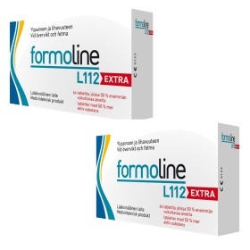 Kuva Formoline L112 EXTRA 750 mg tabletti painonhallintaan tarkoitettu kuitupitoinen rasvansitoja 2 x 64 kpl säästöpakkaus