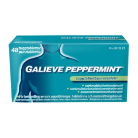 Kuva GALIEVE PEPPERMINT 250/133,5/80 mg 48 fol purutabl