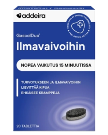 Kuva GascolDuo ilmavaivoihin 20 tabl