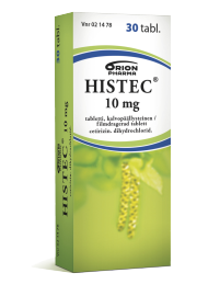 Kuva HISTEC 10 mg 30  tablettia, kalvopääll