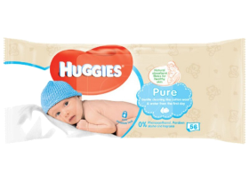 Kuva Huggies Wipes Pure, 56 kpl