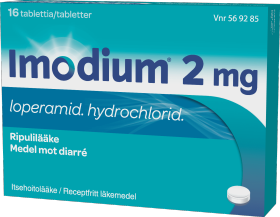 Kuva IMODIUM 2 mg 16 fol tabl, kalvopääll