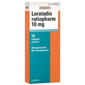 Kuva LORATADIN RATIOPHARM 10 mg 10 fol tabl