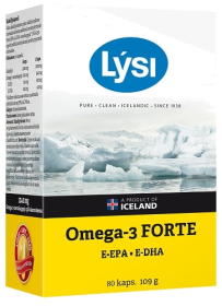 Kuva Lysi Omega-3 Forte kalaöljykapseli, 80 kaps.