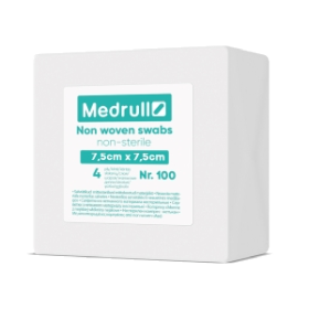 Kuva Medrull Non woven swabs kuitutaitos 4 krs 7,5cm x 7,5cm 50kpl
