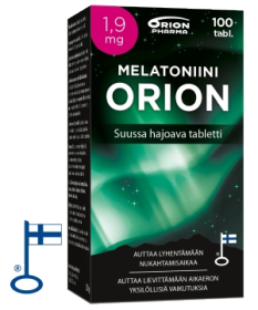 Kuva Melatoniini Orion 1,9mg 100 tabl suussa hajoava
