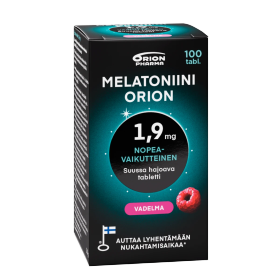 Kuva Melatoniini Orion 1,9 mg vadelma suussa hajoava tabletti 100 tabl
