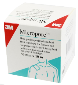 Kuva MICROPORE kuitukangashaavateippi valkoinen 5cm x 10m