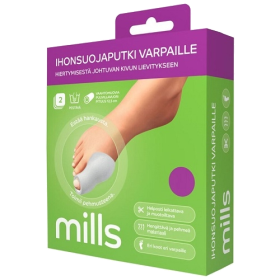 Kuva Mills ihonsuojaputki varpaille koko S, 2 kpl