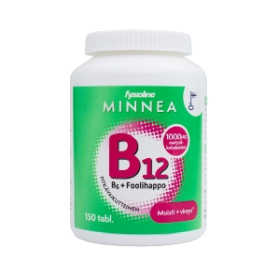 Kuva Minnea B12+B6+Foolihappo 150 tabl