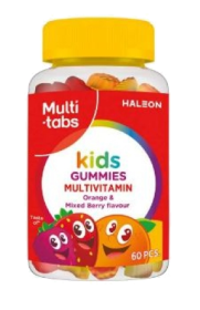 Kuva Multi-Tabs Kids Gummies monivitamiinivalmiste 60 kpl