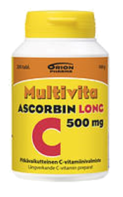 Kuva Multivita Ascorbin Long 500mg 200 tabl
