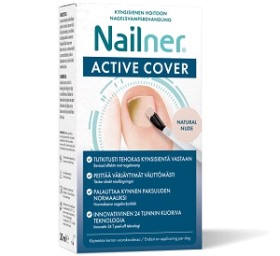 Kuva Nailner Active Cover Nude 30 ml lakka ja sivellin 