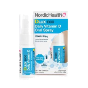 Kuva Nordic Health DLux 1000 D3 -suusuihke 25 mikrog 15 ml