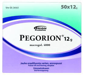 Kuva PEGORION 12 g 50x12 g jauhe oraaliliuosta varten, annospussi