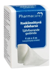 Kuva Pharmacare Itsekiinnittyvä Sideharso 4 cm x 4 m