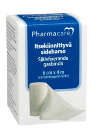 Kuva Pharmacare Itsekiinnittyvä Sideharso 6 cm x 4 m