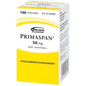 Kuva PRIMASPAN 50 mg 100 kpl enterotablettia