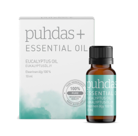 Kuva Puhdas+ 100 % Premium essential oil eukalyptusöljy, 10 ml