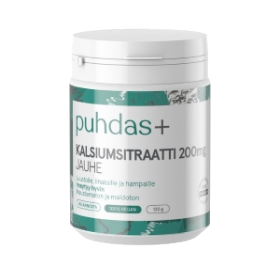Kuva Puhdas+ Kalsiumsitraatti 200 mg 120 g