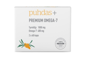 Kuva Puhdas+ Premium Omega-7 tyrniöljy 400 mg, 120 kaps