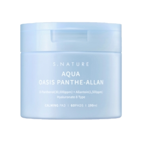 Kuva S.NATURE Aqua Oasis Panthe-Allan Calming Pad 190ml / 60pcs