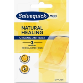 Kuva Salvequick MED Natural Healing hunajalaastari 3 kpl